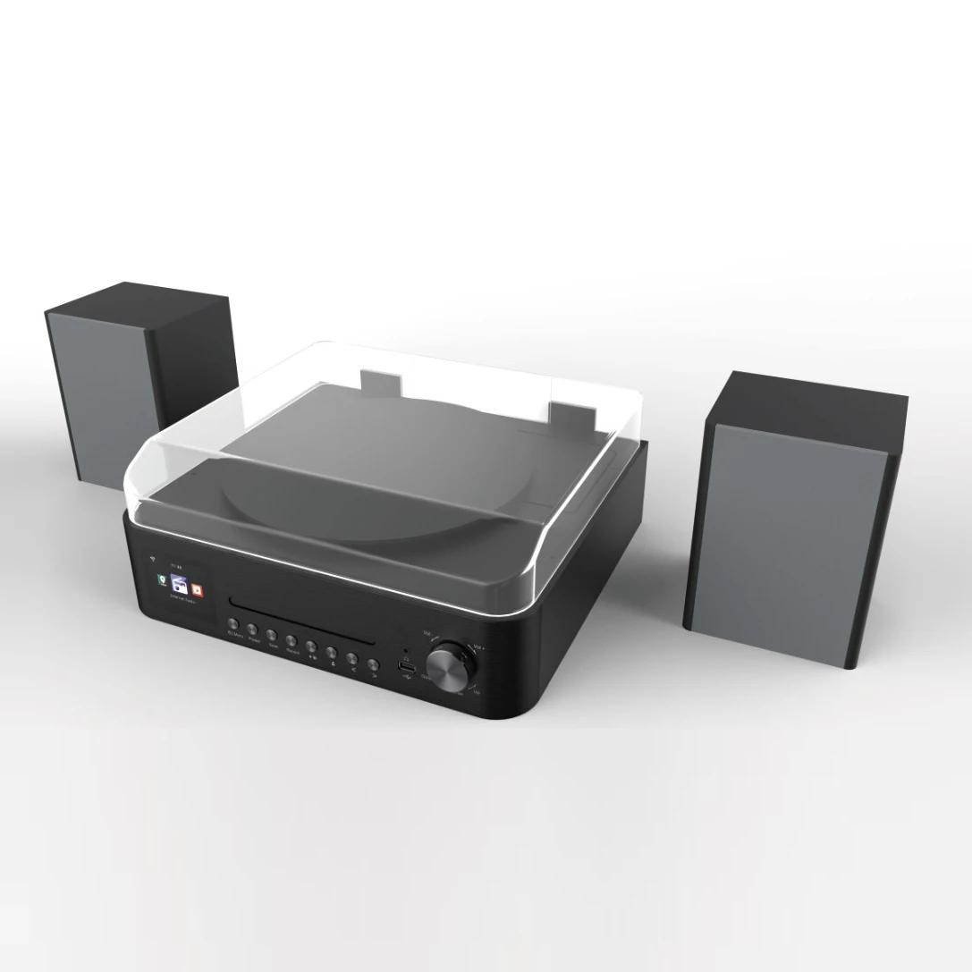 Internet Radio with IR USB SD MP3 Player High Quality Portable Wooden Retro Clock Speaker Style Rohs Origin