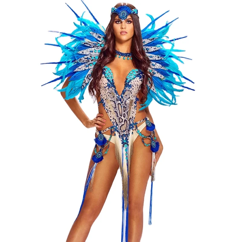 
Hot selling women ostrich sexy Trinidad unisex adult costume 