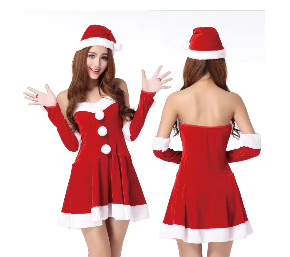 Factory self selling low price sexy dress  cosplay christmas dance costumes hot sexy women clothes
