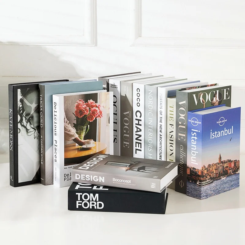 Модные искусственные книги украшение для дома известный бренд Декор современные роскошные искусственная декоративная книга