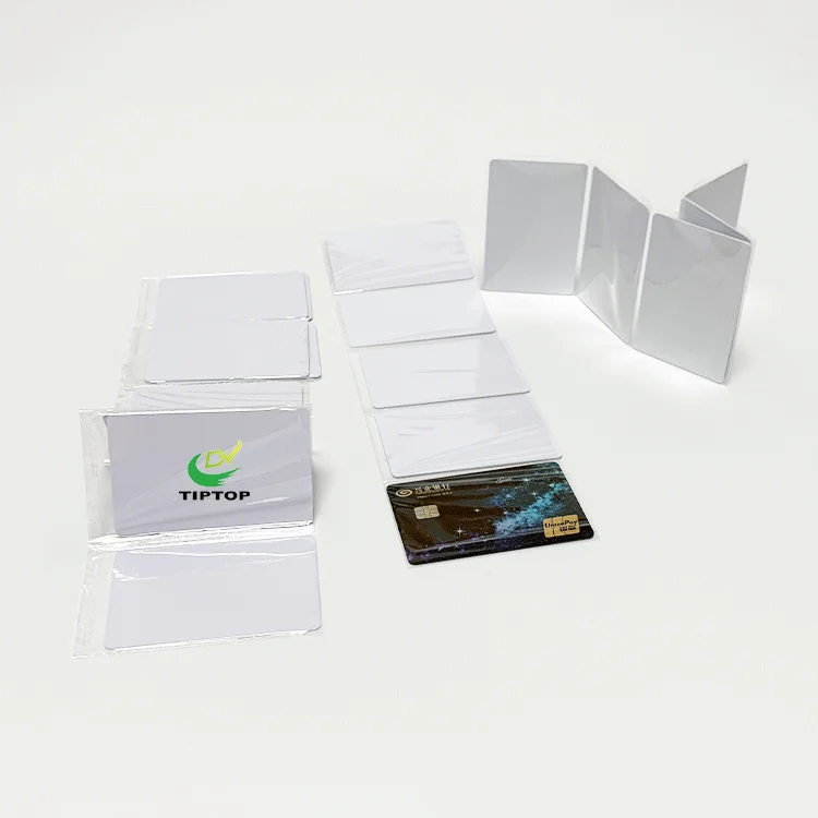 Tiptop бесплатные образцы низкая цена ПВХ струйная печатная карта
