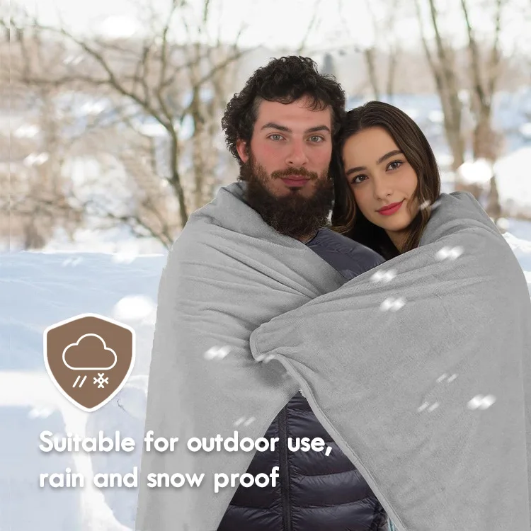 Waterproof Blanket 1.2kg Fleeced Puffy Outdoor Sand Proof Beach Waterproof Pet Dog Blanket For Couples