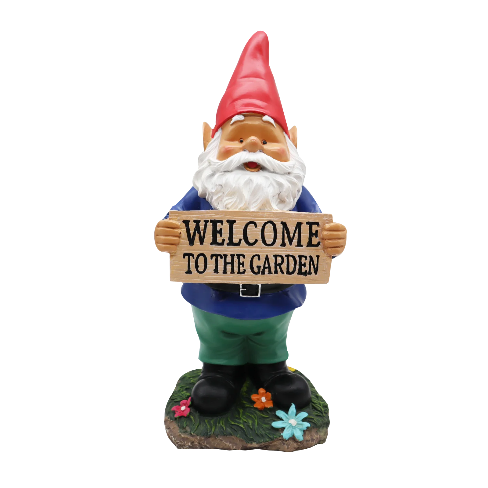 Factory Custom Garden holding a welcome sign Dwarf Garden Decor craft  memorial  doll 2022 fashion custom resin epoxy
