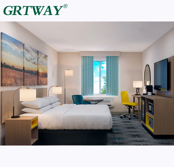GRT6036 Hotel Furniture For Modern New Custom Made Days Inn Dawn Scheme Bedroom Furniture Sets of Hotel Furniture