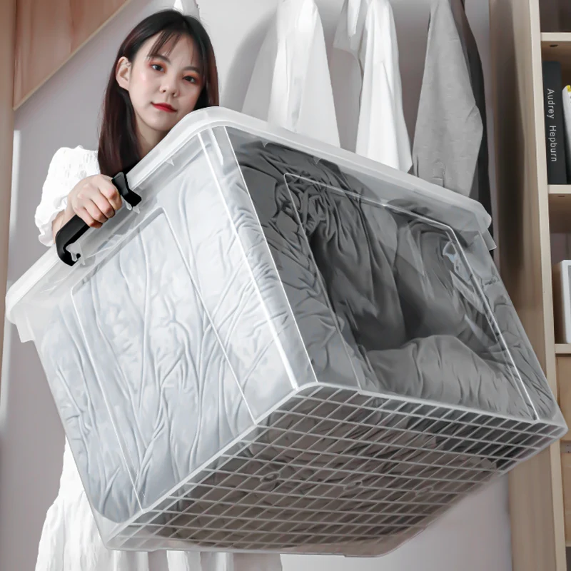 
Household High Quality Clear Plastic Organizer Transparent Box Bin Container 