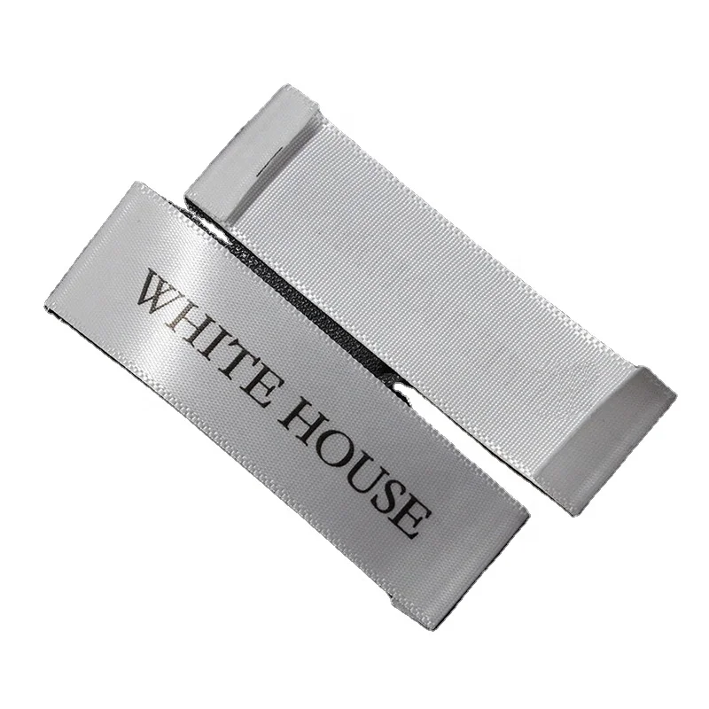 High Quality Custom Satin Printed Clothing Care Label, Clothing washing Labels Satin Label Printing Recycled