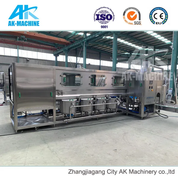 Full Automatic Bottling Equipment Pure Mineral Drinking Water Bottled Water Processing 5 Gallon Bottle Filling Machine Plant