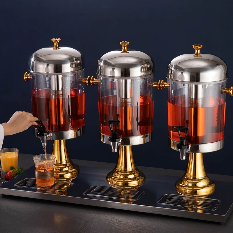 Factory Direct Beverage Dispenser Stainless Steel Commercial Juice Barrel Beverage Hotel Banquet Self-service Juice Barrel