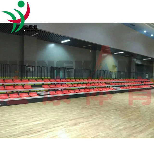 Telescopic Electric Grandstand Stadium Basketball Bleacher Retractable Seating