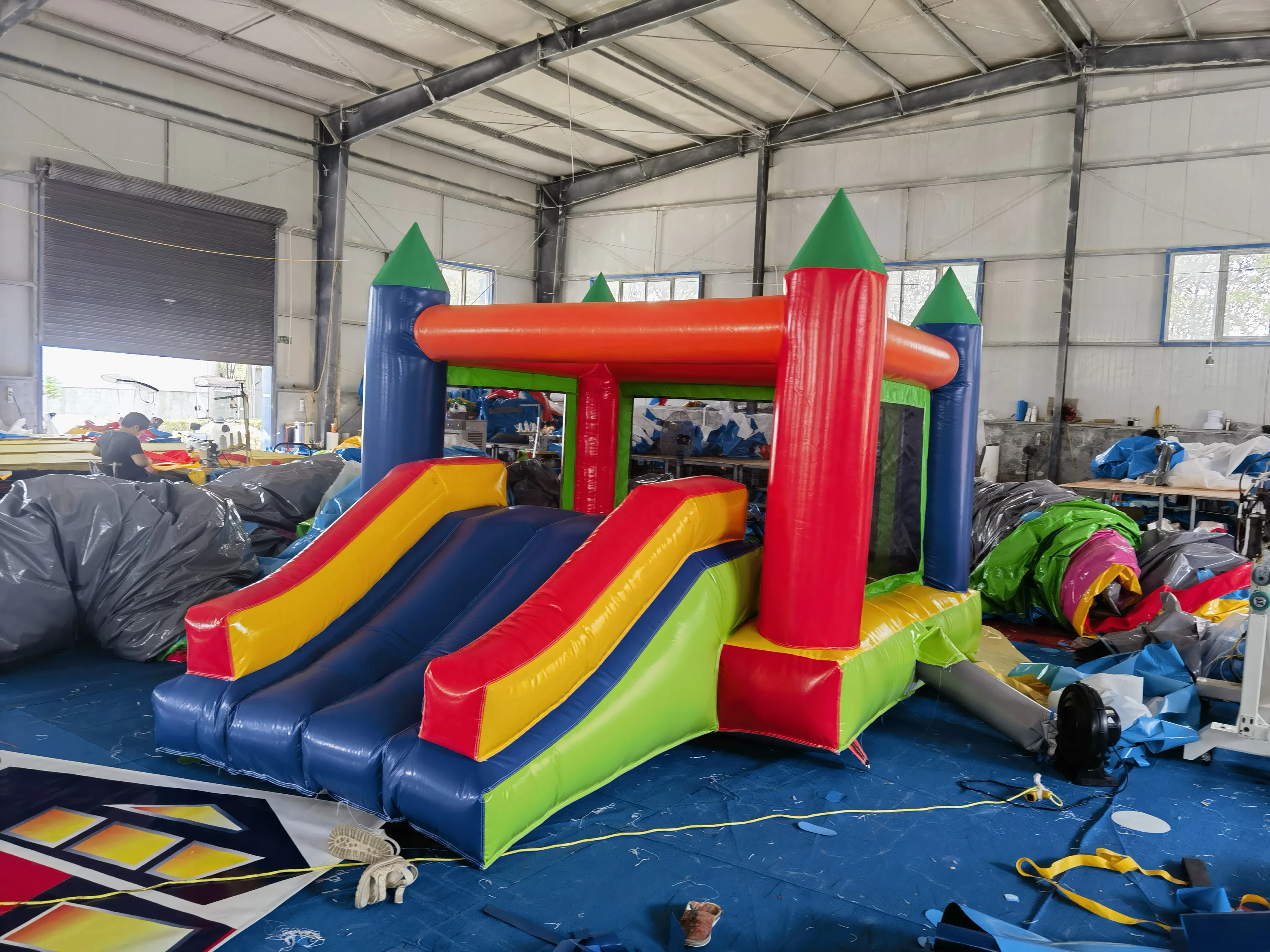3mx4m Inflatable Jumper Bounce House Teenagers School Party Jumping Inflatable Castle with Slide