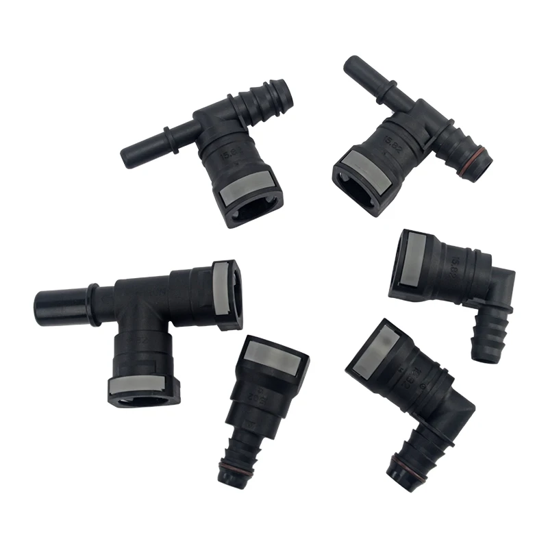 Fuel Line Quick Release Connector Car Hose Coupler 15.82mm Female Fuel Line Quick Connector to 5/8 16mm or 1/2 14mm Fuel Hose