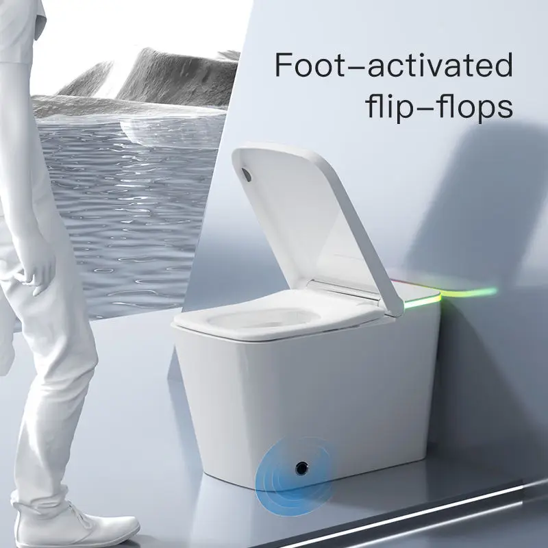 New Trend Modern Asian Ce Certificate Design Ceramic Electronic Elongated Smart Bidet Toilet for Home Sanitary Ware