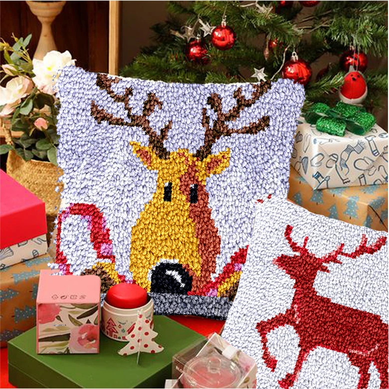 Latch Hook Kit for Wall Hangings Latch Hook Tool Perfect DIY Craft for Kids Craft Kit with Easy Crafts Needlework Arts