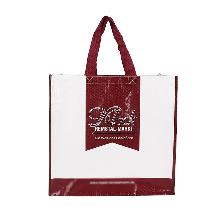 Custom Logo Printed Promotional Eco-Friendly Non-Woven Tote Shopping, Bags Holographic Metallic Laminated Gift Bags/