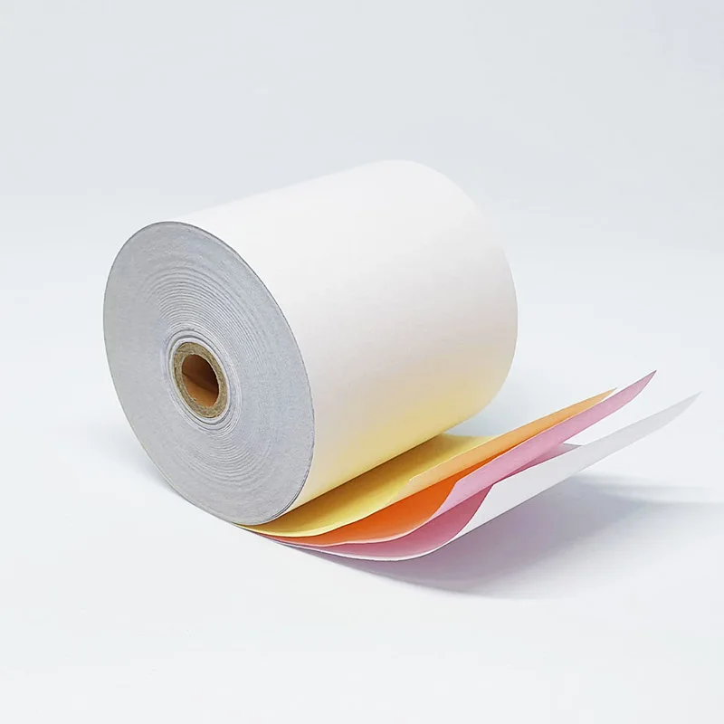 Sunkey Office Copy Paper 75x75mm 75x60mm Ncr Carbonless Continuous Computer Printing Invoice Paper Ream Roll 3plys In Sheets