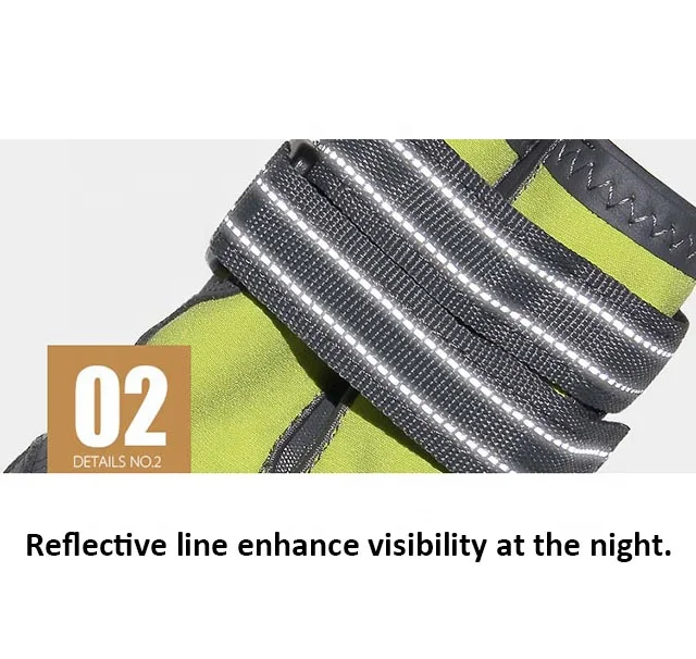 Dog boots waterproof fashion shoe with reflective tape feet covered claw covers shoes dog