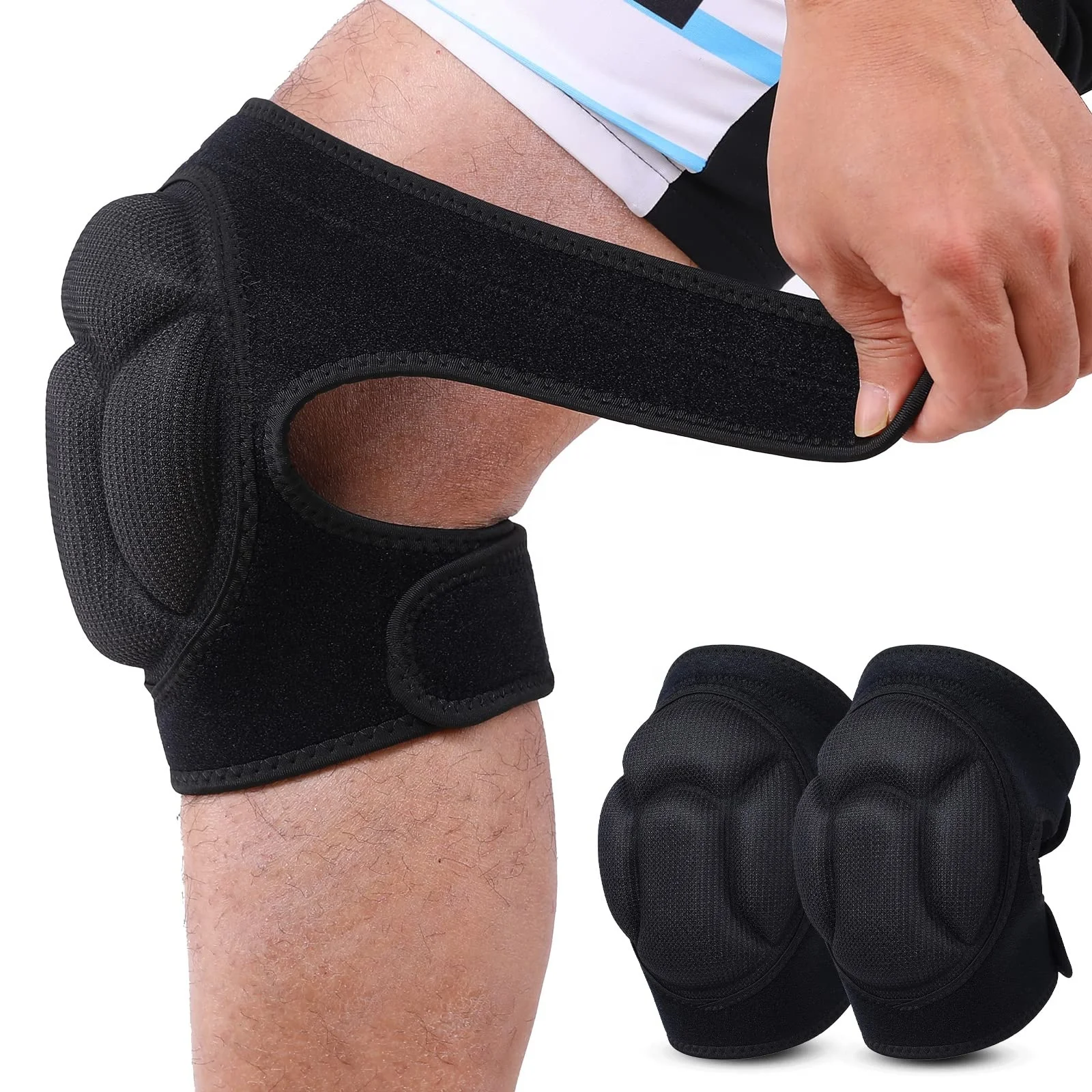 Thick EVA Foam Gardening Kneeling Pad Protective Knee Support Brace Soft Breathable Knee Pads