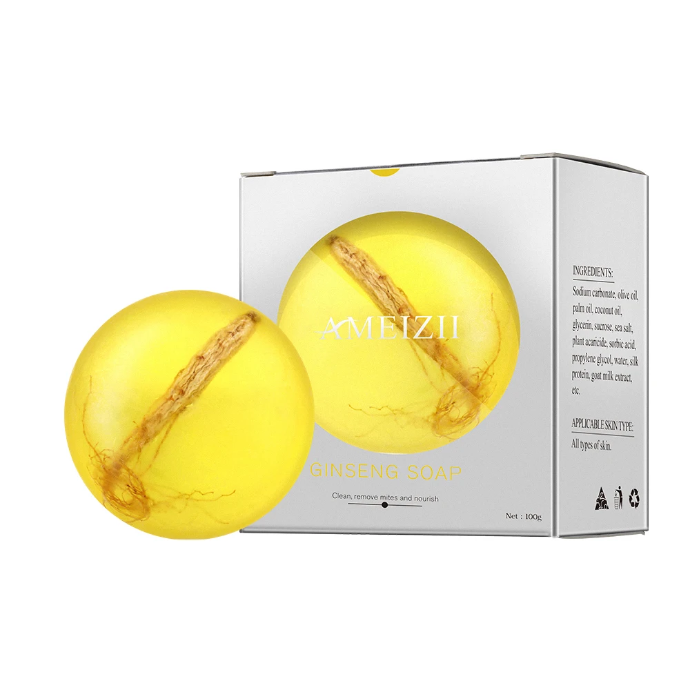 Wholesale Organic Ginseng Soap Body Works Salud y Belleza Shampoo Sea Salt Soap Face Skin Cleaning Organic Kojic Acid