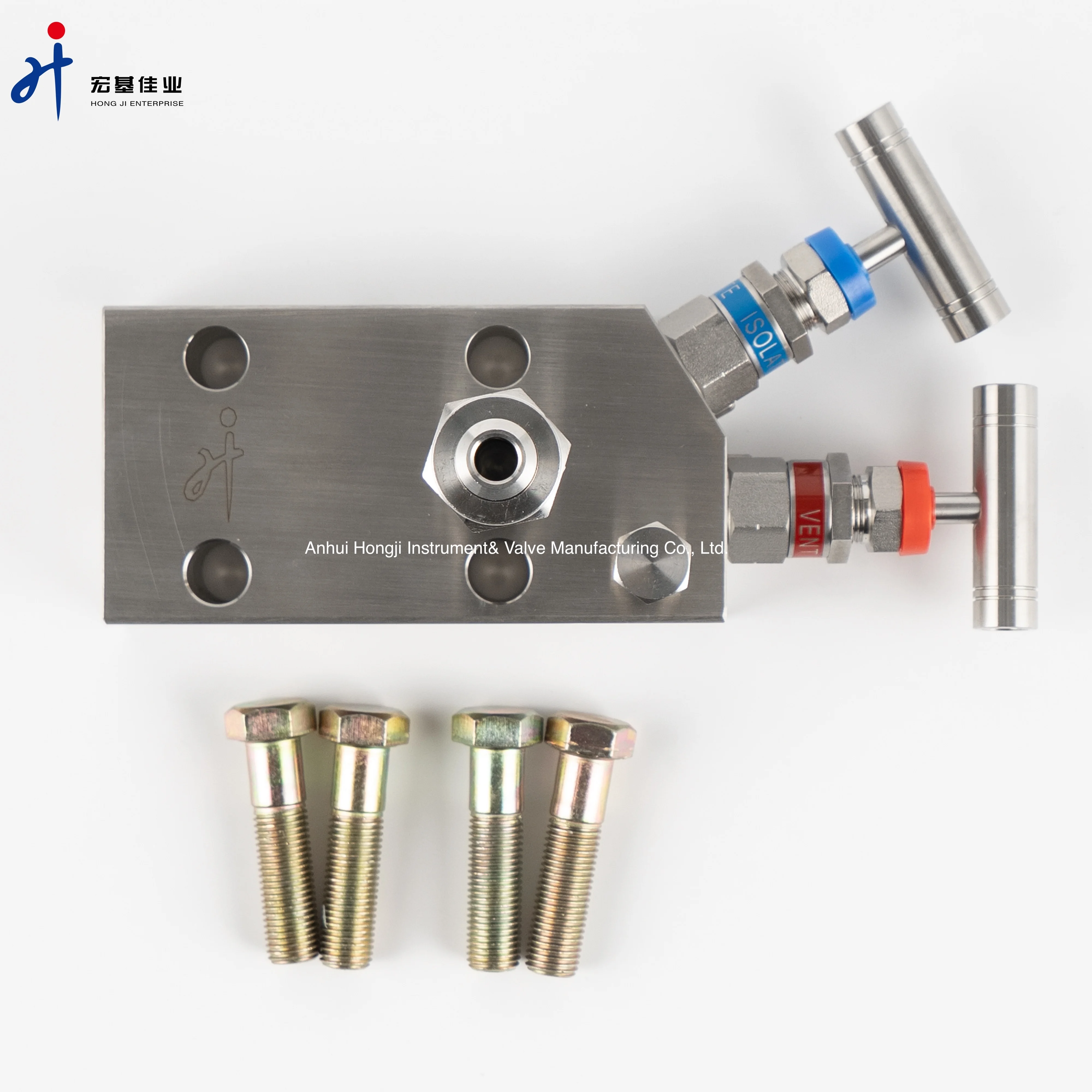 Needle Valve Manifold Manufacture Stainless Steel Coplanar Two-Valve Manifold 6000psi