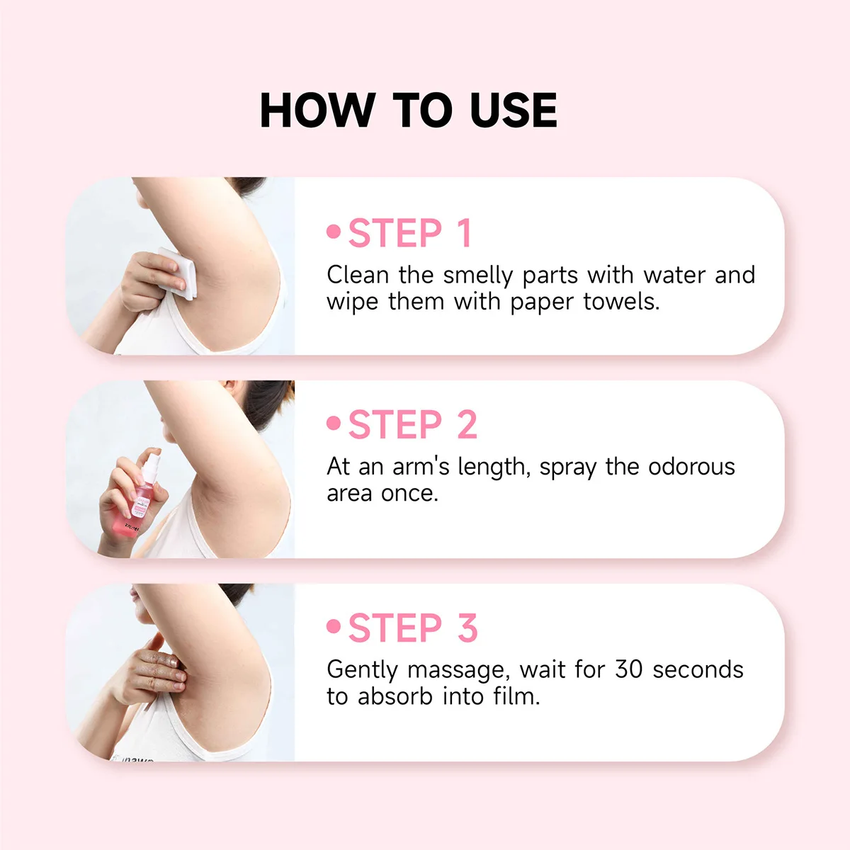 Sakura deodorant antiperspirant spray deodorizes body odor and removes underarms with long-lasting fragrance Armpit odor removal