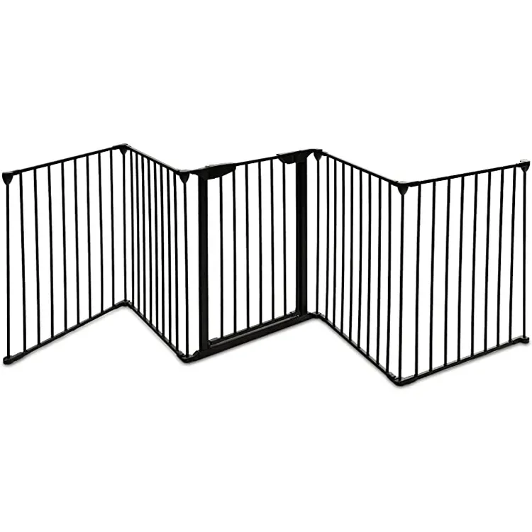 Factory Direct Sale Free 8-Panel Foldable Baby Safety Playpen Metal Dog Play Yard Fence Gate for Pet Playgrounds