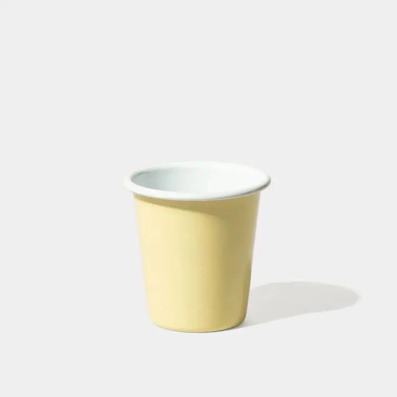 Chinese Supplier Eco-friendly Reusable Food Safe Water Cup Vintage Tall Enamel Porcelain Camping Drinking Coffee Tumbler