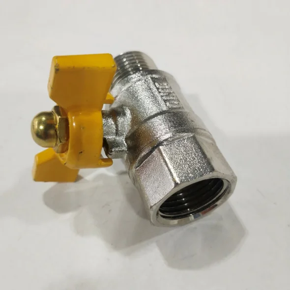 High Quality Custom Brass Butterfly Handle Gas Ball
