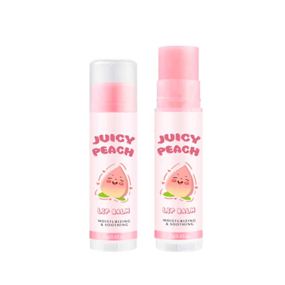 Big Lip Balm Chapstick Organic Vegan Pink Strawberry Fruit Flavor Lip Balm Moisturizing Lipbalm