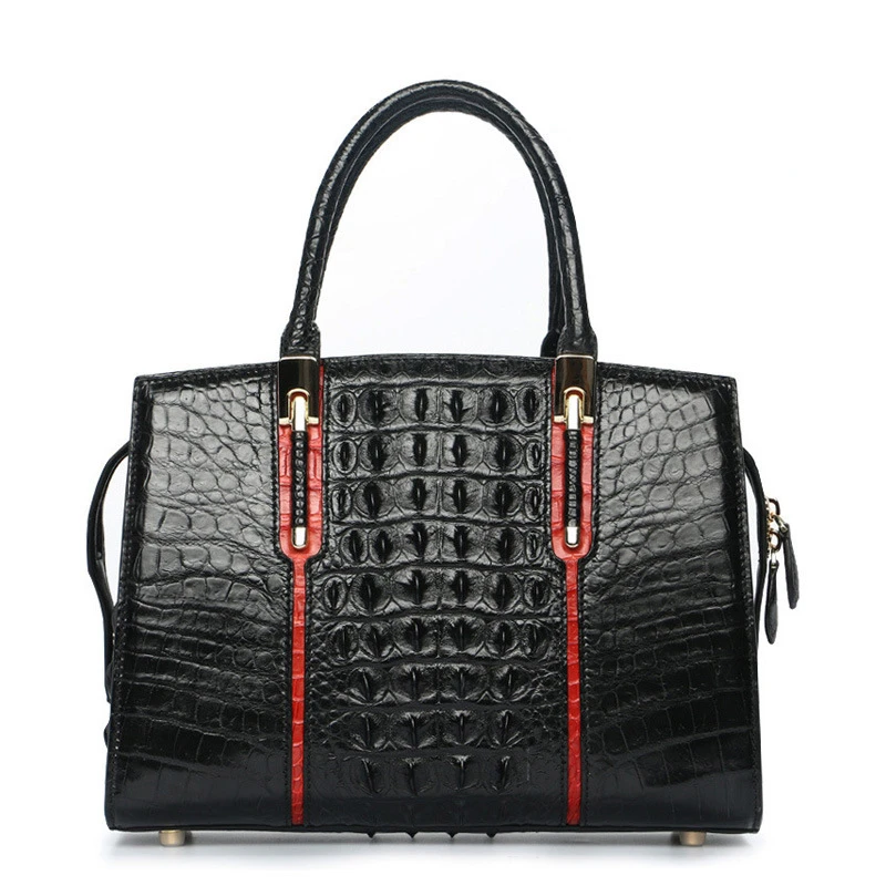 Professional Manufacturer Exotic Real Crocodile Leather Tote Bag Shoulder Crossbody Bags For Ladies Custom Women Handbags Luxury