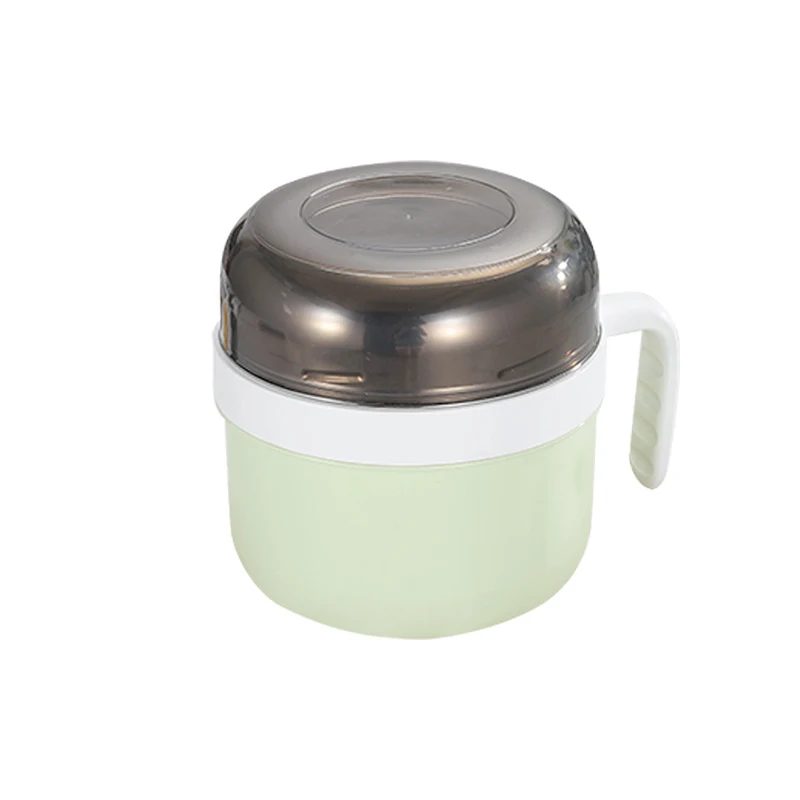 Multi-function Stainless Steel Induction Meal Cup Round Food Container With Lid And Tableware