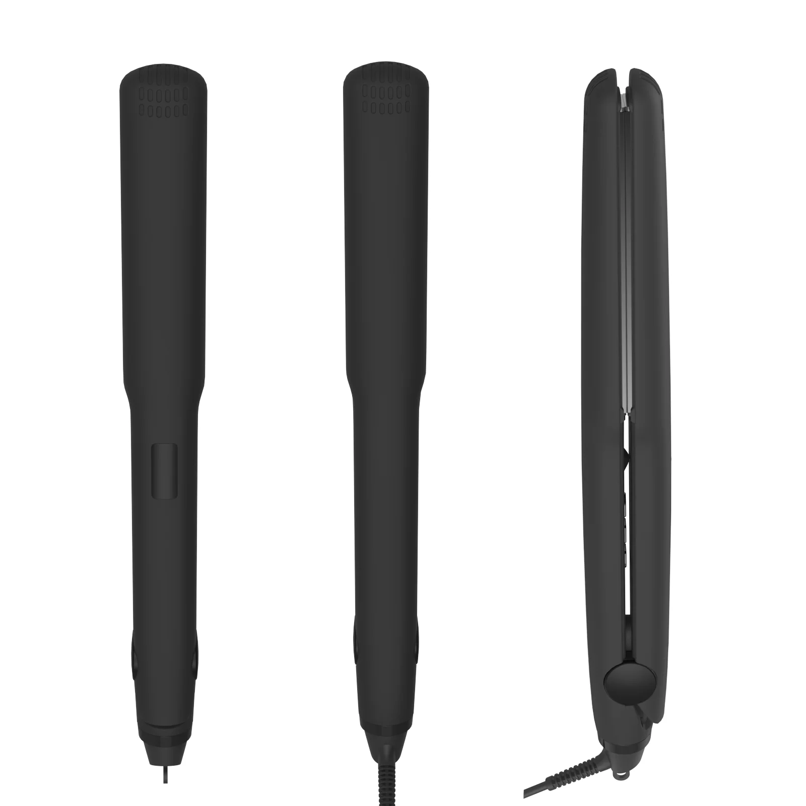 high quality profesional Titanium hair straightener infrared hair flat straightener and curler 2 in 1 hair iron custom logo