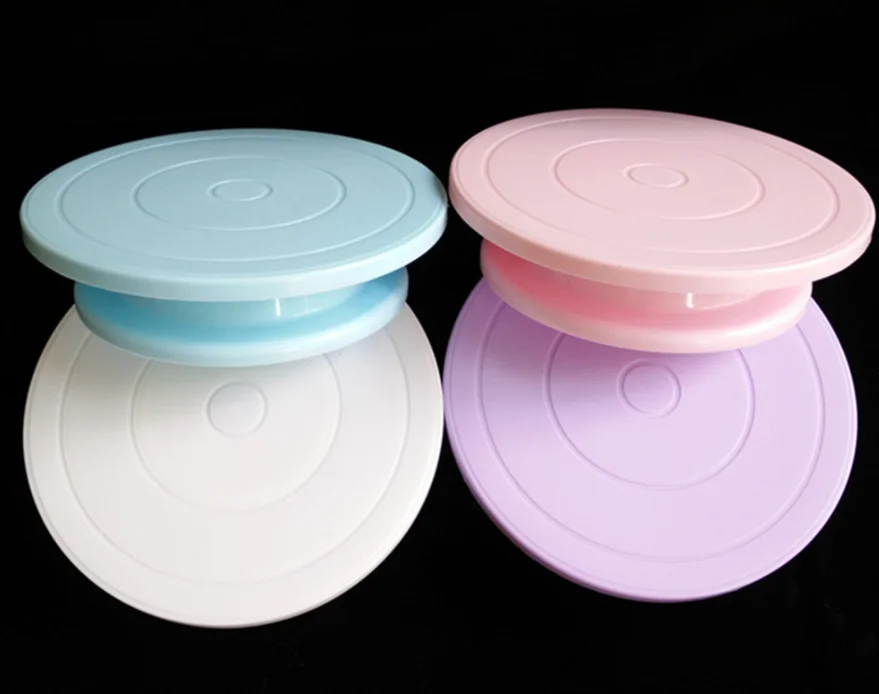 High style cake mounting table rotating light and stable cake turntable butter mounting turntable DIY baking tool