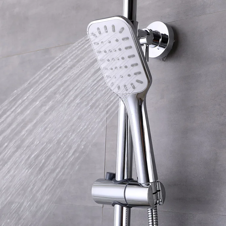 China Luxury Antique Brass Thermostatic Bathroom Piano Shower Sets Chrome Faucets Mixers Taps Sanitary Ware Cheap Price