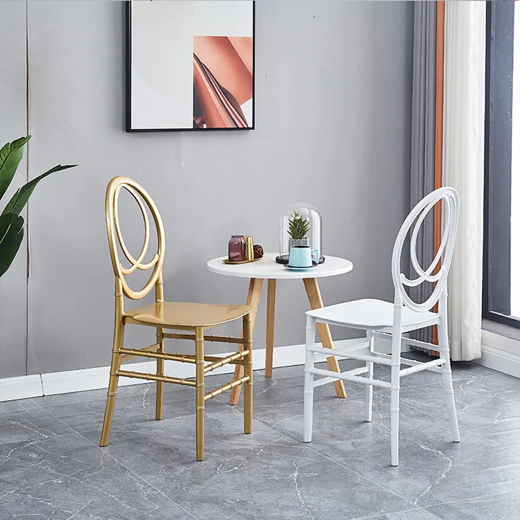 Hot sale hotel plastic frame colorful waiting dining chair luxury modern pp chair wedding events plastic stacking chair