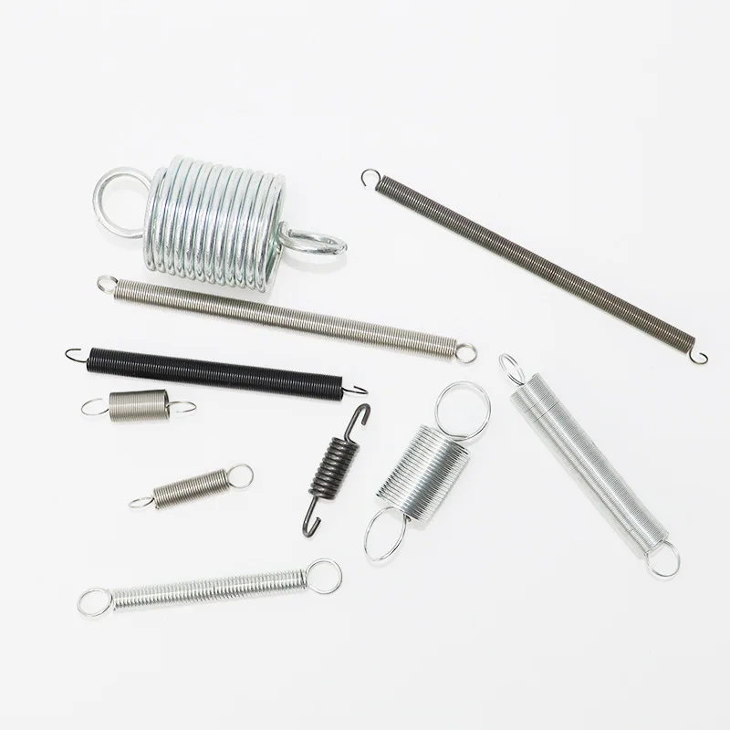 Custom Small Big Galvanized 301 Stainless Steel 304 Double Hook Extension Trampoline Springs Stretch Tension Springs