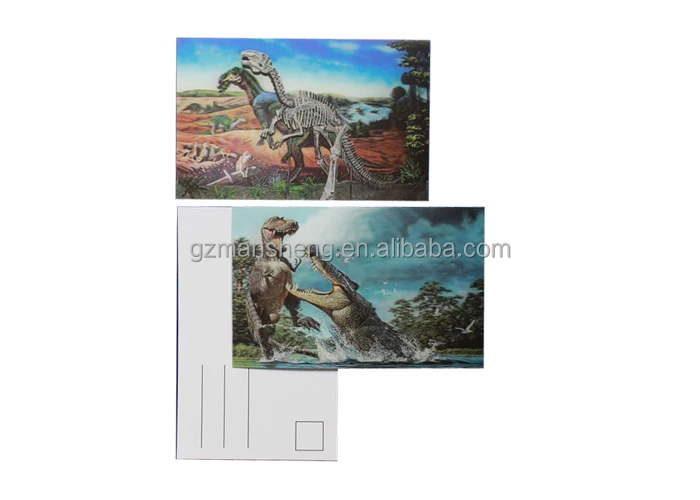 custom print anime 3d lenticular printing card postcards
