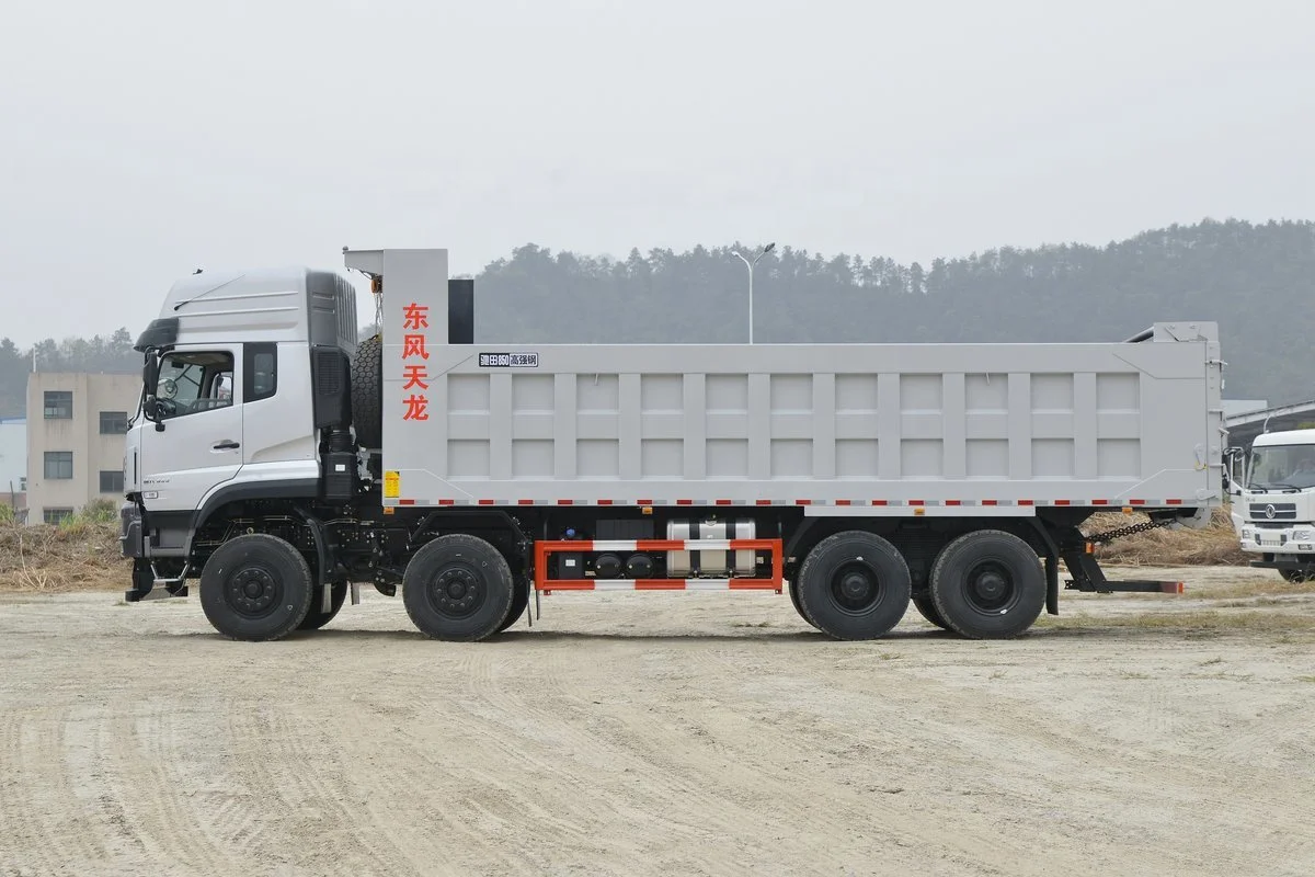 Dongfeng 8x4 driven type LHD installed  450 Hp engine GVW 75 ton design dump tipper truck