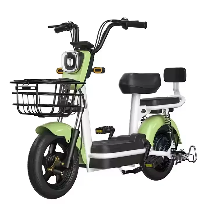 Electric Bicycle 48v pedals Moped E Bikes Cycle Moped Scooter 2 Wheels 14 Inch