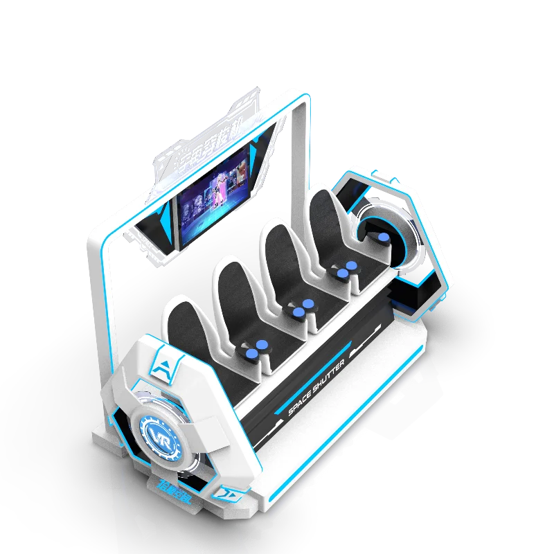 4-Seater 9D VR Cinema Simulator Fiberglass Virtual Reality Chair Game Machine Equipment for Public & Home Use Manufactured China