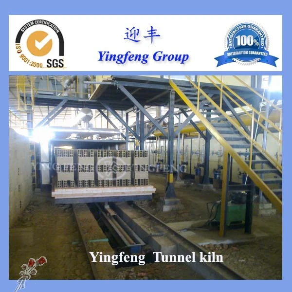 Yingfeng Modern Technology Coal Natural Gas Diesel Full Auto Tunnel Kiln Red Clay Bricks Tunnel Kiln Machine
