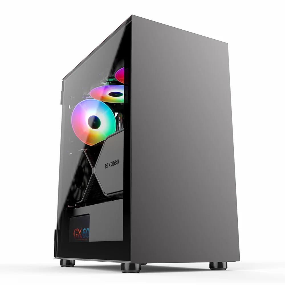 OEM Computer PC Case Gaming Cabinet Support ATX CPU RGB table glass PC gaming computer cases  full towers desktop cover case