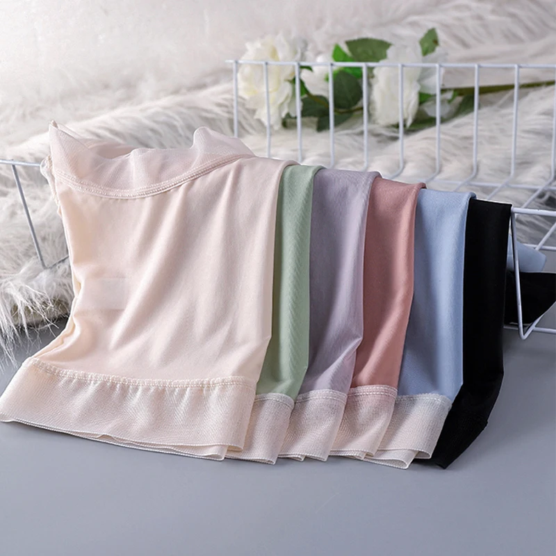 Summer Ice Silk Mask Pants Seamless Underwear Ladies Thin Pure Sexy Translucent Girl Wholesale Spot