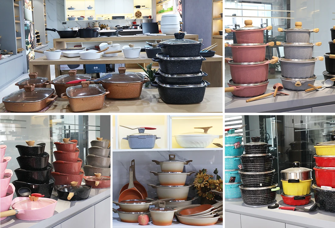 Cooklover Factory Direct  Wholesale 12pcs Aluminum Cooking Pot Cookware Set In Kitchen