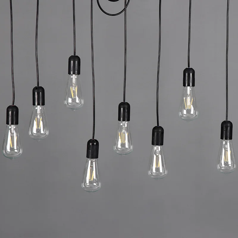 Wedding lighting props Edison bulbs Wedding stage ceiling lighting interior decoration European retro chandelier