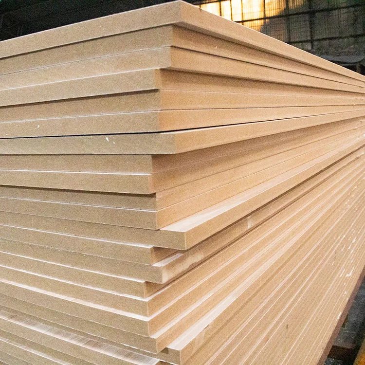 China Factory price sales 3mm 4mm 5mm 9mm 12mm 15mm 18mm 25mm melamine laminated faced MDF fiberboard