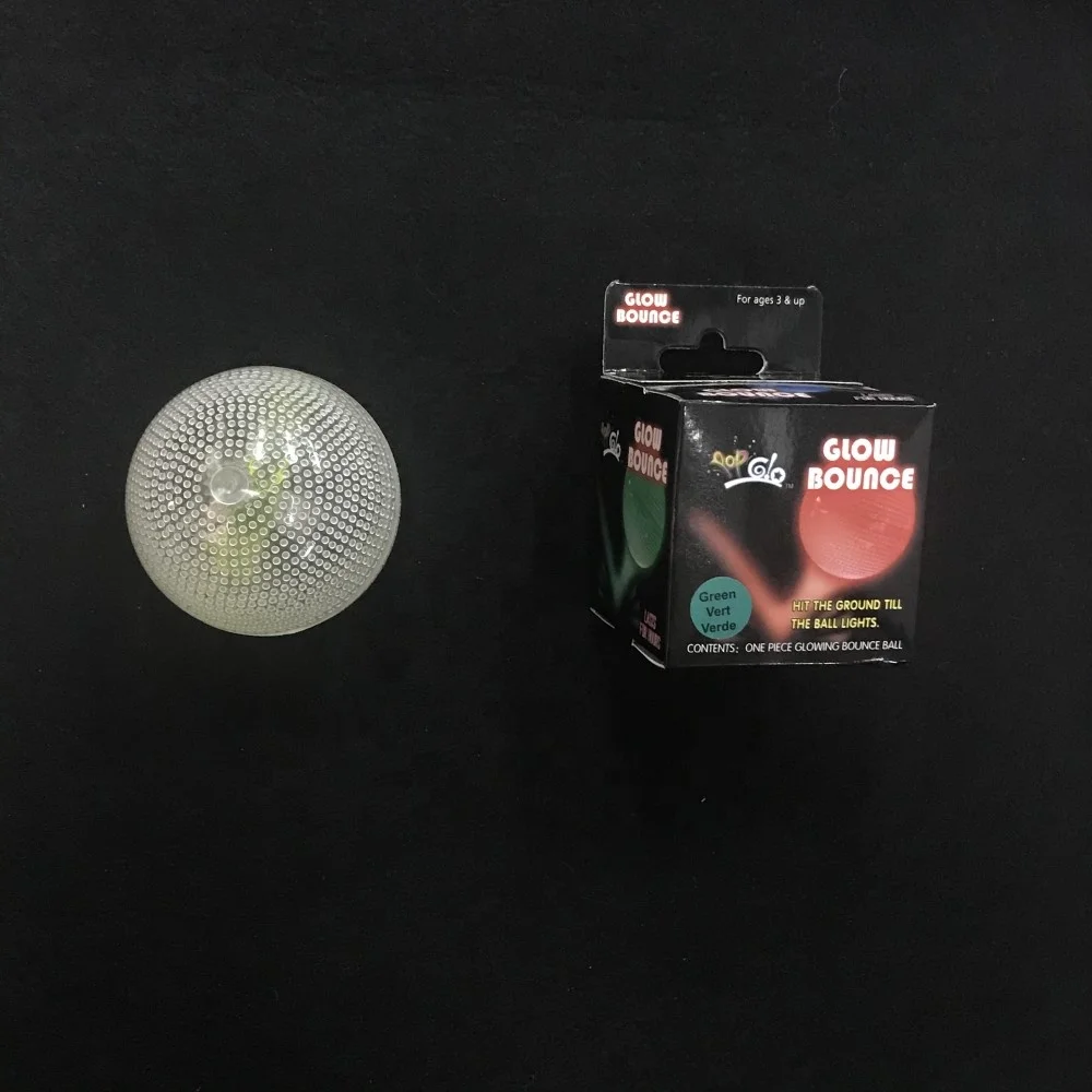 Glow in dark  toys Outdoor Sports  long lasting 2.5 inch Ball