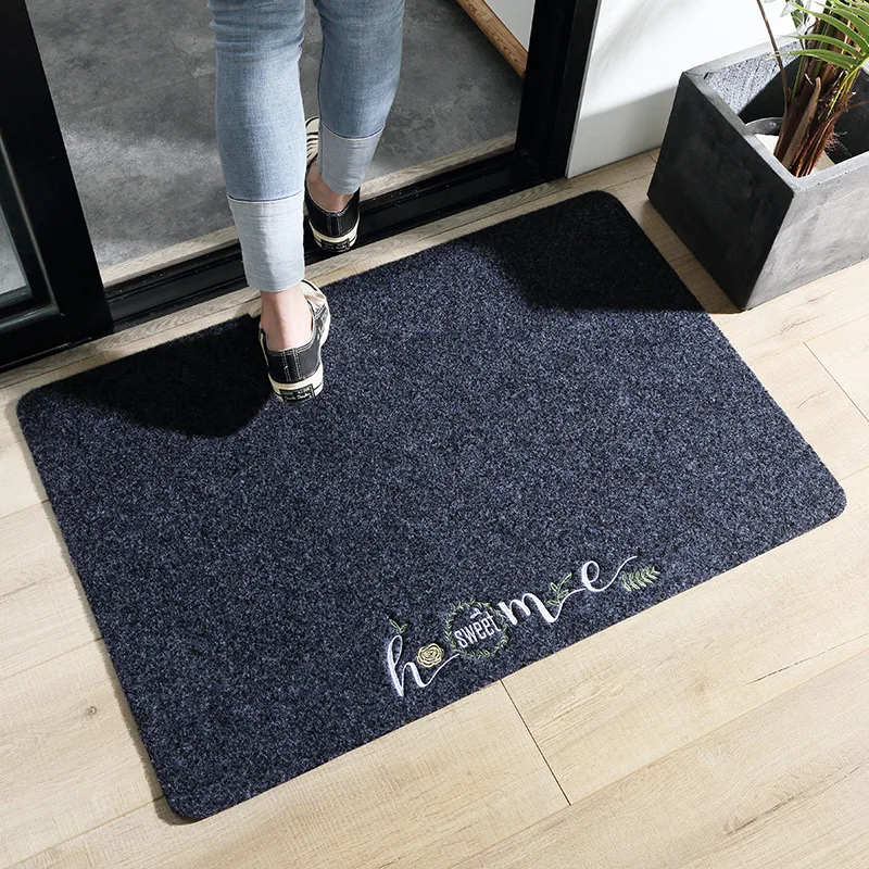 Japanese simplicity style colorful custom printed logo dust removal floor door mat home durable entrance carpet door mats