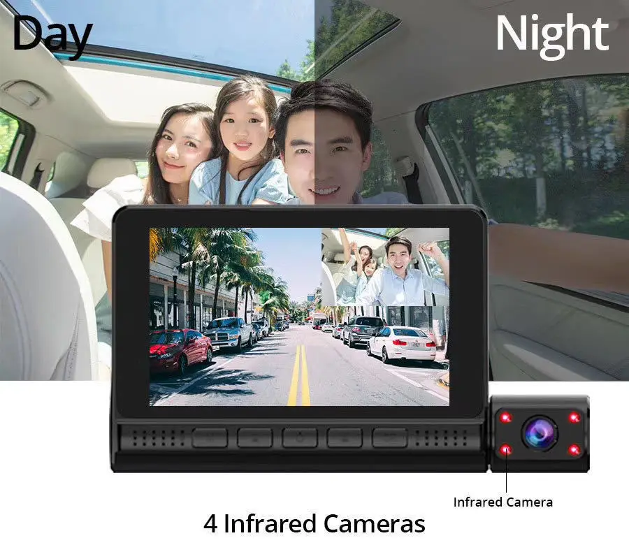 Видеорегистратор 1080P с GPS для автомобилей видеорегистратор зеркалом заднего вида FHD автомобильная