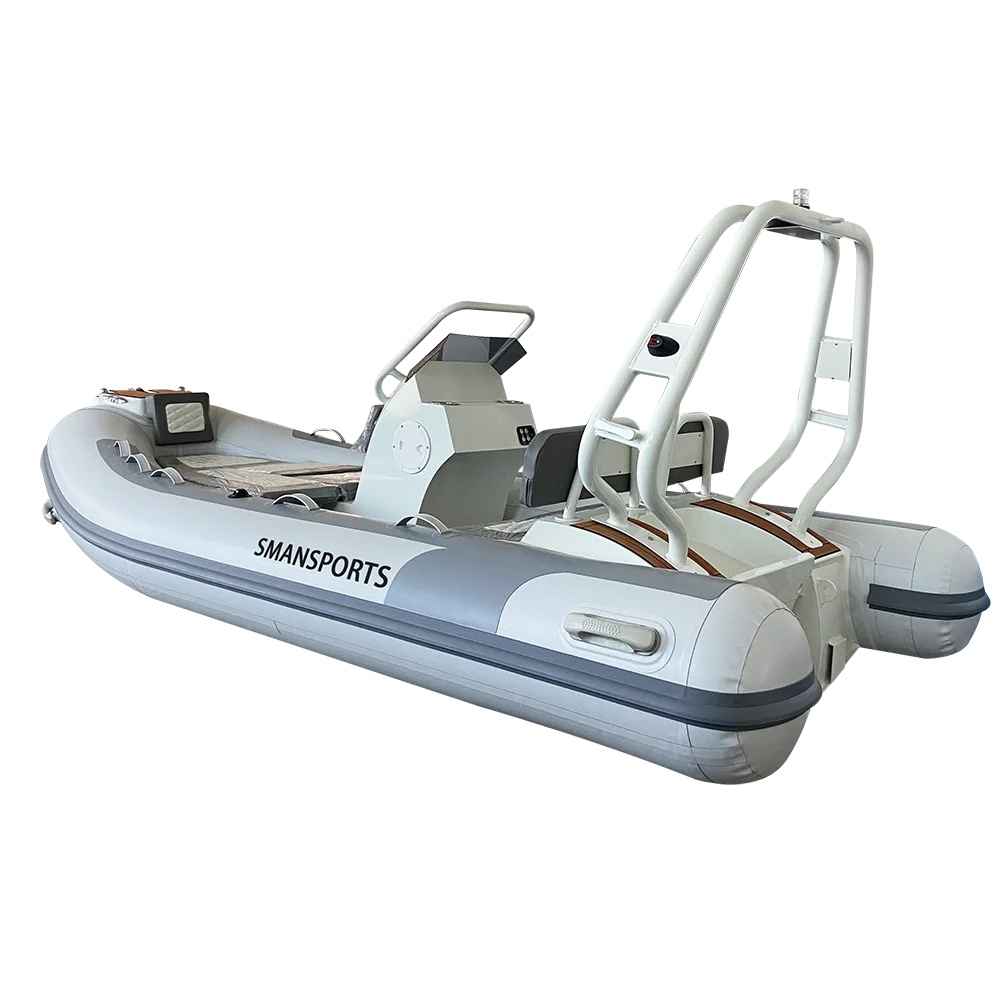 aluminum hull inflatable rhib boat DL390 13ft Luxury RIB sport boat