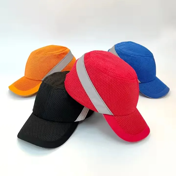 CE EN812 Baseball Hat Custom Safety Helmet Fitted Hats Bump Cap  Multi-Colored Industry Hard Hats Industrial Protective